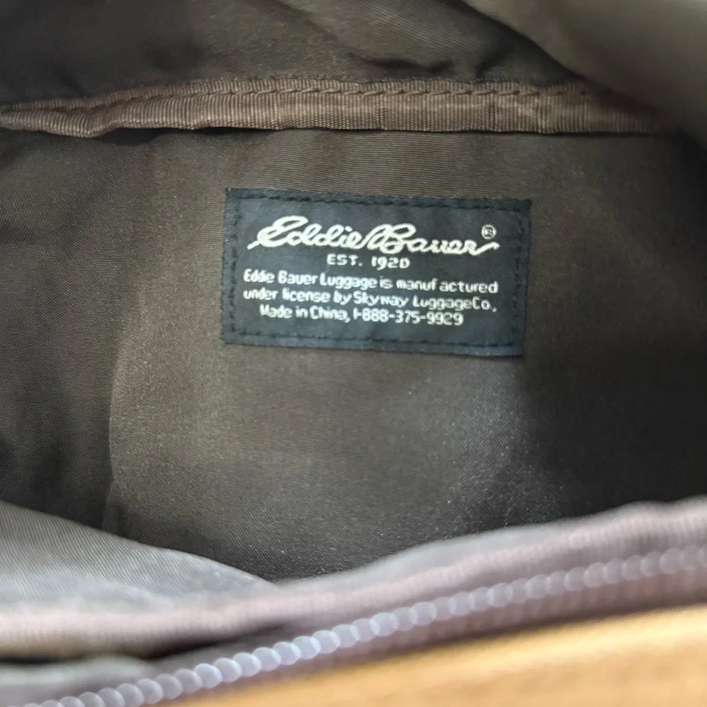Eddie Bauer Vintage Canvas Messenger Bag Workwear Gorpcore Utility Crossbody Tan